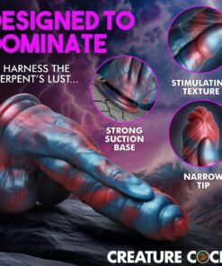 Colorful and textured fantasy toy designed for dominance and stimulation