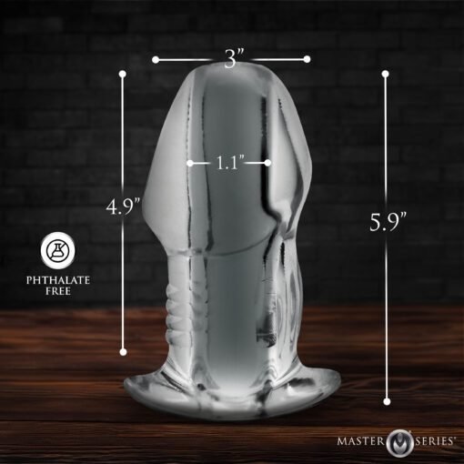 Dicked Clear Hollow Anal Plug - X-Large - Image 5