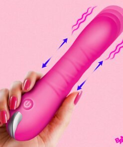 New Thrusting Silicone Dildo - Pink