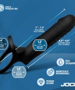 Premium silicone sex toy with adjustable lengths and diameters