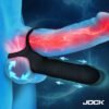 Innovative male enhancement device showcasing blood flow and stimulation