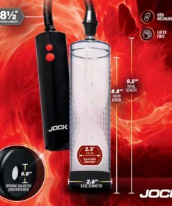JOCK product image showcasing a vacuum device with specifications.