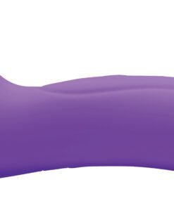Purple silicone massager with ergonomic design