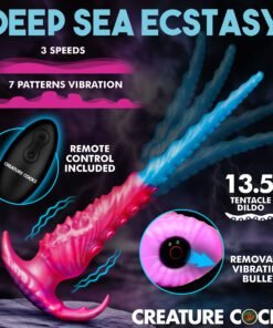 Deep Sea Ecstasy tentacle dildo with remote control and multiple vibration patterns