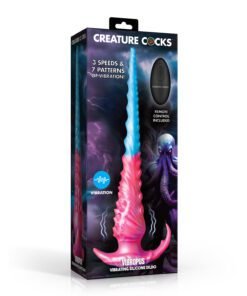 Vibrating silicone dildo with remote control
