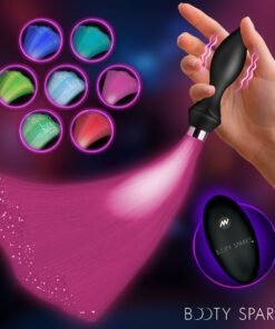 Vibrating Silicone Optical Fiber Butt Plug