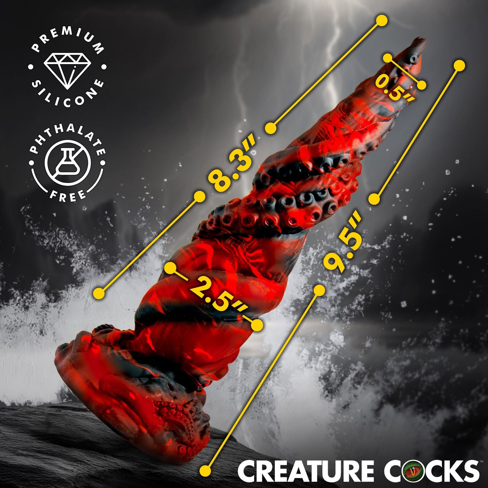 Kraken Spawn Tentacle Silicone Dildo - Image 4