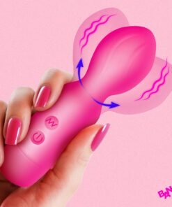 18X Vibrating Silicone Mini Wand - PInk