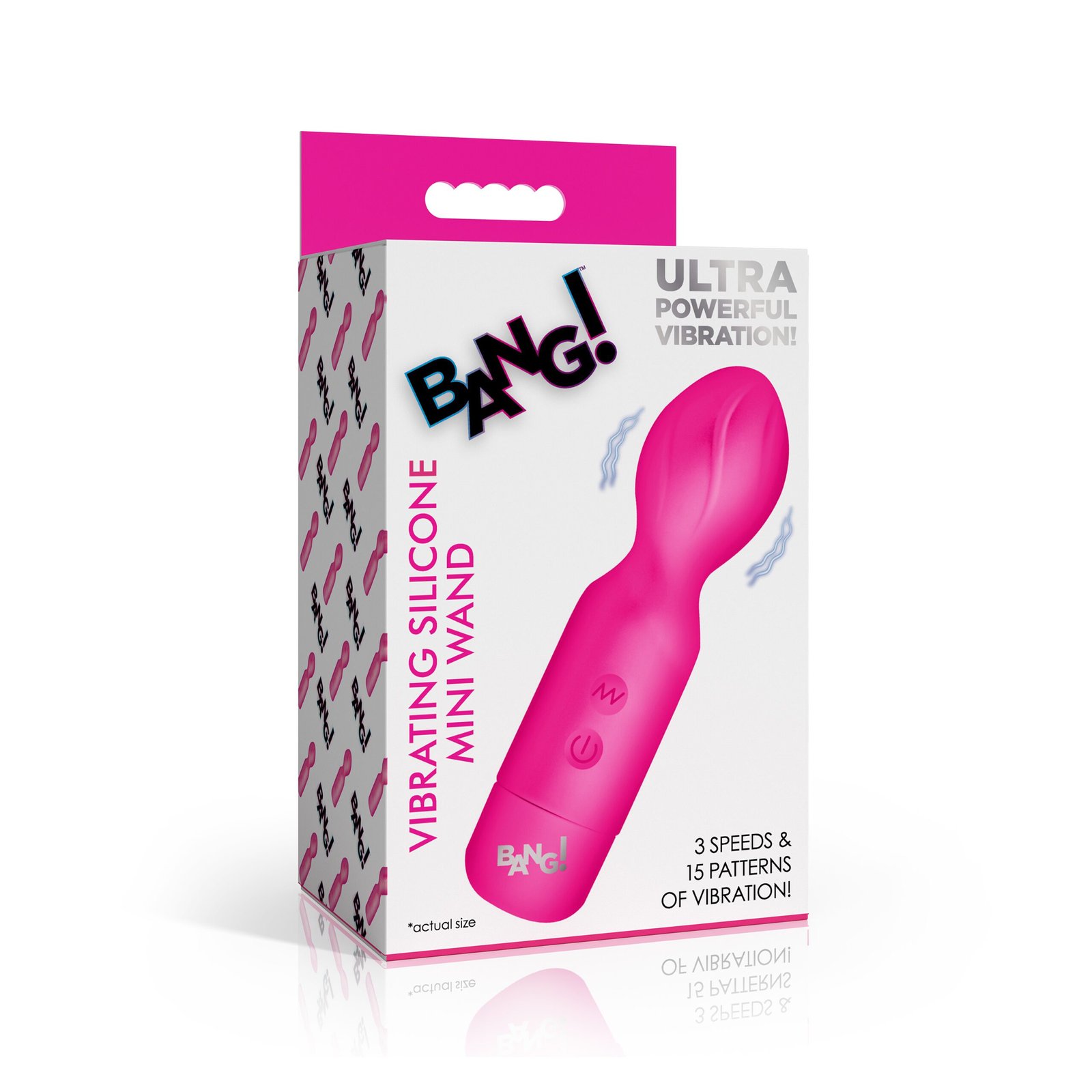 18X Vibrating Silicone Mini Wand - PInk - Image 6