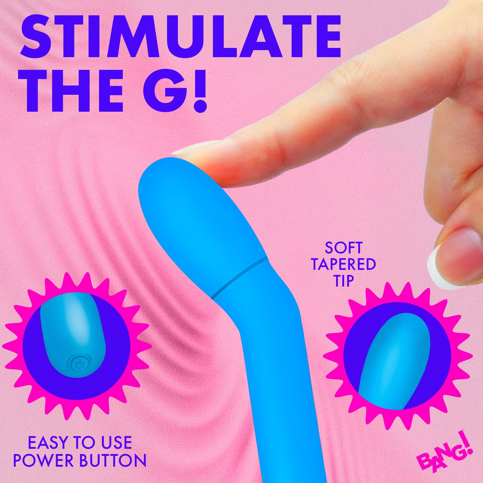 Slim G-Spot Vibrator - Blue - Image 3