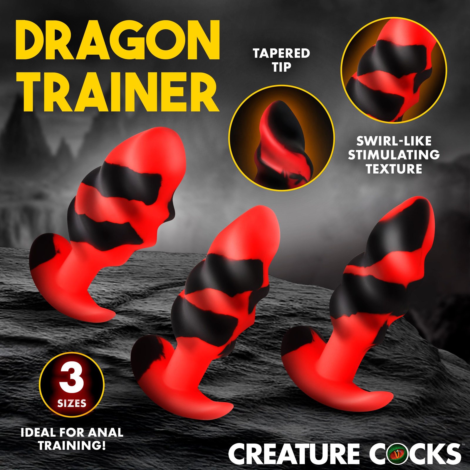 Dragon Trainer Silicone Butt Plug Set - Image 3