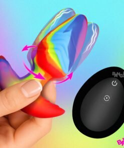 Rotating and Vibrating Silicone Butt Plug