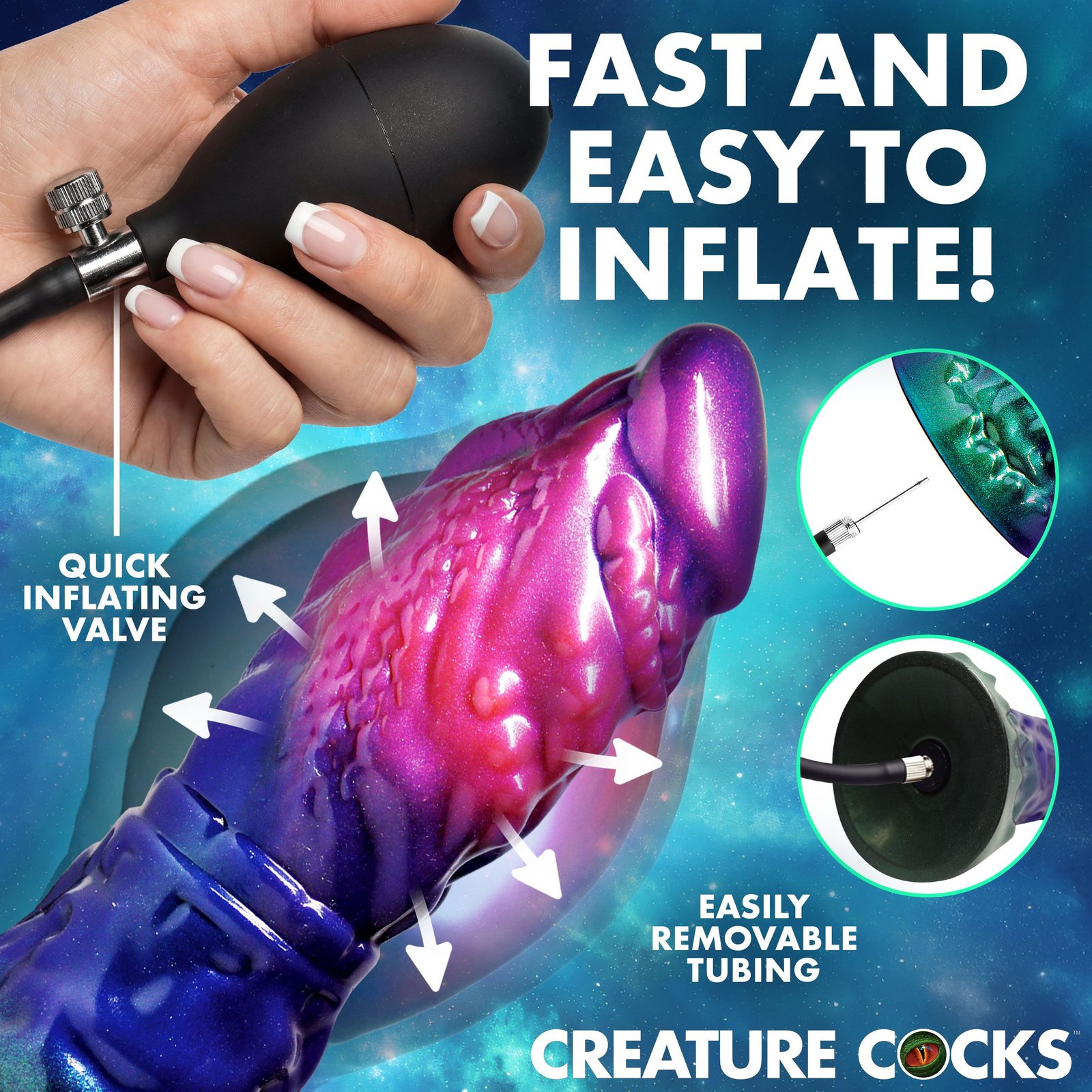 Gorge Inflatable Silicone Dildo - Image 3