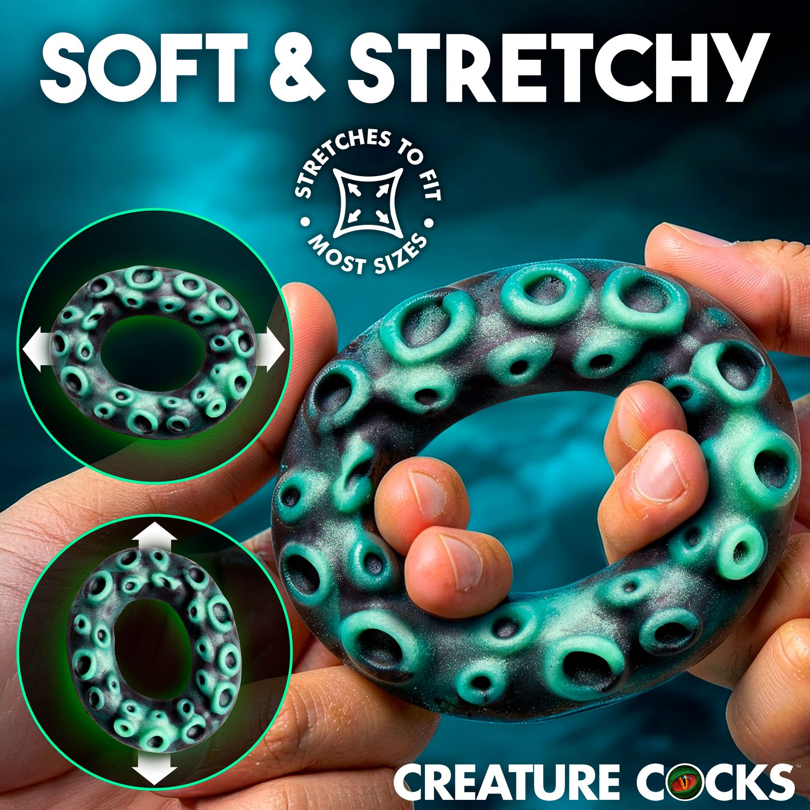 Octo-Grip Silicone Cock Ring - Image 3