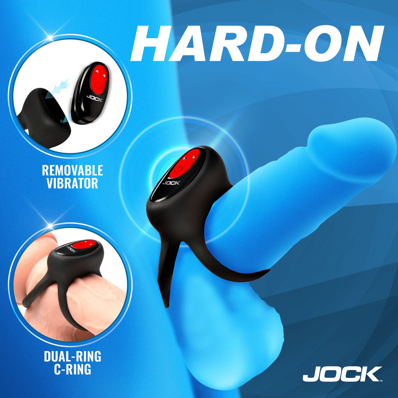 Hard-On Vibrating Silicone Double C-Ring - Image 3