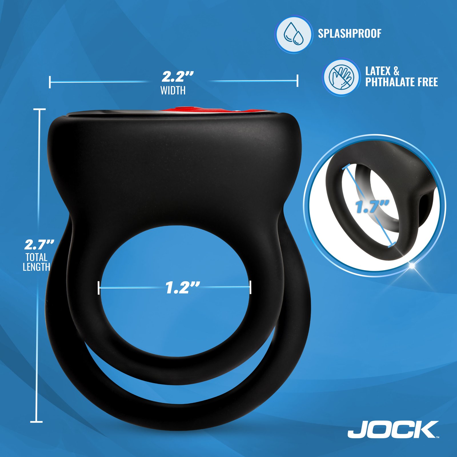 Hard-On Vibrating Silicone Double C-Ring - Image 4